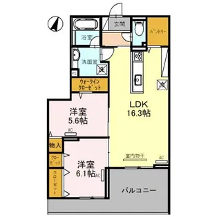BELLEVILLE桜木町【2階】の間取り