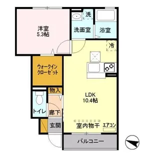 エルミタージュ Ⅲ【1階】の間取り