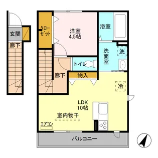 メゾン ド ミュゲ【2階】の間取り