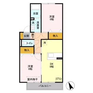 ジェネシスK【2階】の間取り