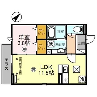 ECLAT西大宮EMBELLIR西大宮 ECLAT西大宮【1階】の間取り