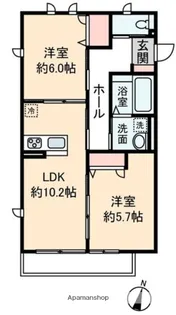 ソレアードⅤ【1階】の間取り