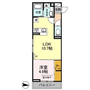 エミナーレ西大宮【3階】の間取り