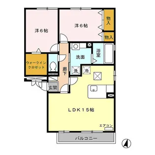 ウィスタリア C【1階】の間取り