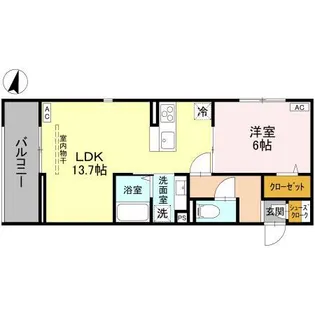 BLEU LAPIN【3階】の間取り