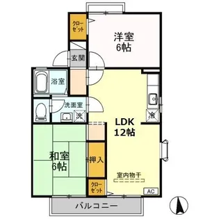 エステートJUN【1階】の間取り