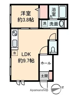 パークハイム【1階】の間取り