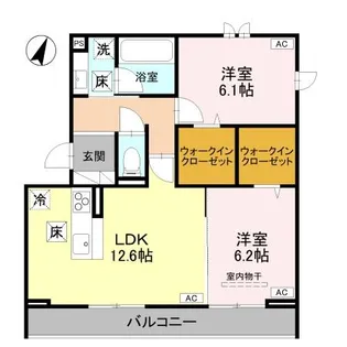 エトワールシャトー【1階】の間取り