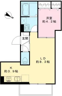 パークヴィラ桜木【203号室号室】の間取り