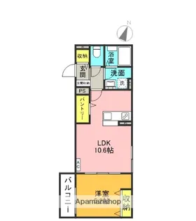 プレミア桜木【1階】の間取り