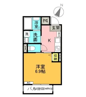 プレミア桜木【1階】の間取り