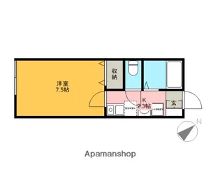 ZXIV西大宮【101号室】の間取り