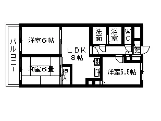 プレジール井山【2階】の間取り