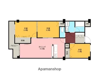 ターナグランデ【302号室】の間取り