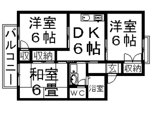 ドミールエム【102号室】の間取り