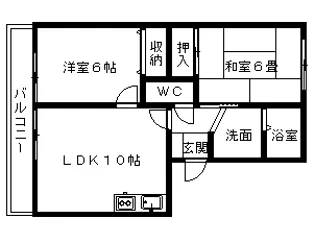 プリムヴェール 壱番館【1階】の間取り