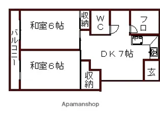 あぶらやコーポ【103号室】の間取り