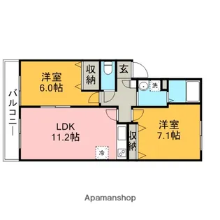 メゾン大宮東【2階】の間取り