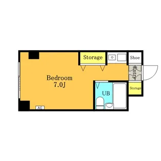 エヌ・エス・フラット【103号室】の間取り