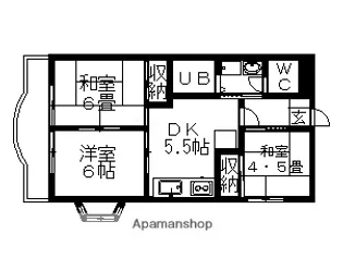 鈴木ガーデンコーポラス【3階】の間取り