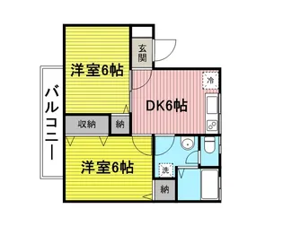 プリムヴェールファイヴ【2階】の間取り