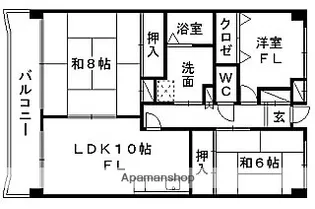 大成第3ハイツ【1階】の間取り