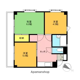 スカイハイツ【301号室】の間取り
