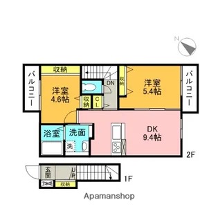 BENIZUN WEST【203号室】の間取り