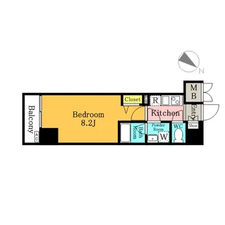 アクシーズタワー新都心【2階】の間取り