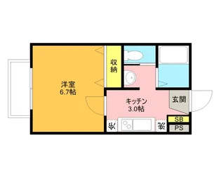セゾンルミエール【A101号室】の間取り