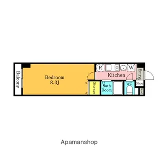 キングフィールズ皇輝【322号室】の間取り