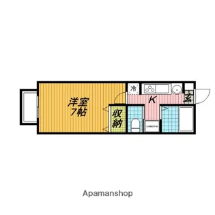 キャメル櫛引【202号室】の間取り