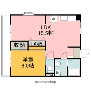 LA.POIRE.ST【401号室】の間取り