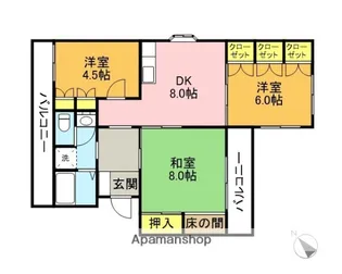 エンブレム上尾【3階】の間取り