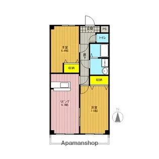 ラホォーレロジュマン【2階】の間取り