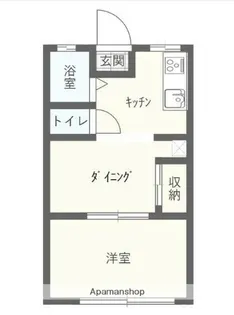 シティハイム ヤグチハイツB棟【102号室】の間取り