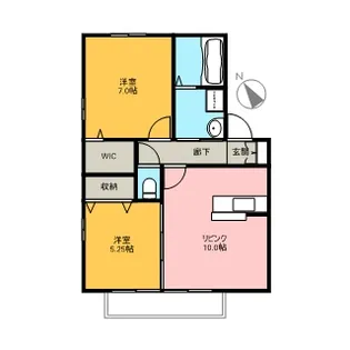 リヴェールメゾン・櫻 壱番館【1階】の間取り