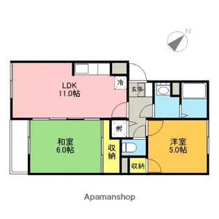 ハイツUUⅤ【3階】の間取り