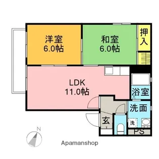 セラウィ【A201号室】の間取り