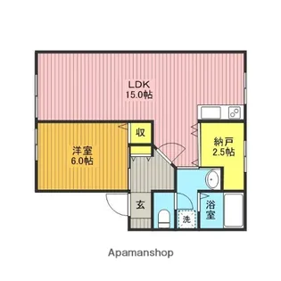 エリール緑丘【103号室】の間取り