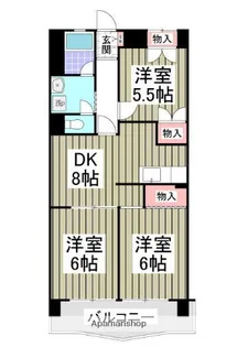 ミヤシタマンション【502号室】の間取り