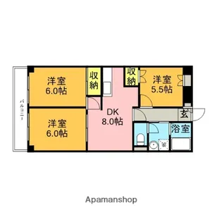 ミヤシタマンション【105号室】の間取り
