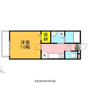 ラ・グラシューズ【202号室】の間取り