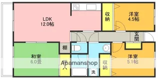グリーンヒル上尾【206号室】の間取り