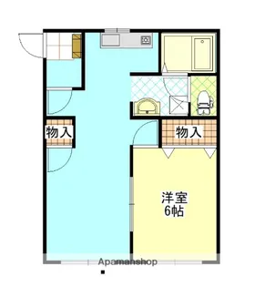 ハイツ清水C【103号室】の間取り