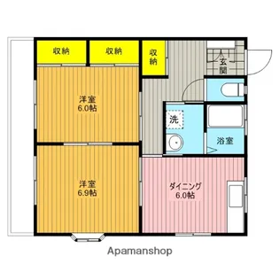 レオ・メリーハイツ【1階】の間取り