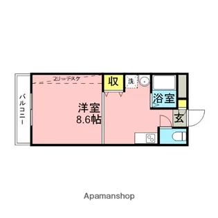 ルネス・シーピーアール【1階】の間取り