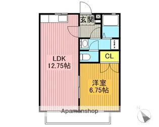ログリジェール泉台【2階】の間取り
