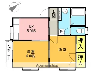 美真ハイツ【201号室】の間取り