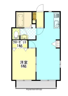 ハイツ清水G【1階】の間取り